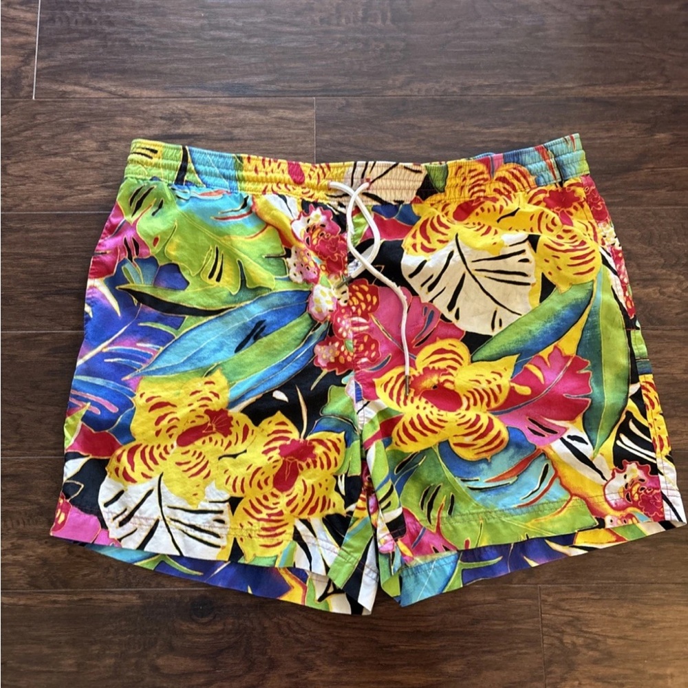 Vintage Polo Ralph Lauren Tropical Floral Swim Shorts